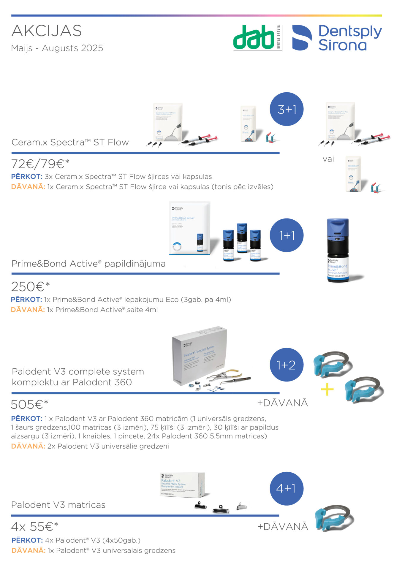 Dab DentsplySirona 2025maijs augusts akcijas 04
