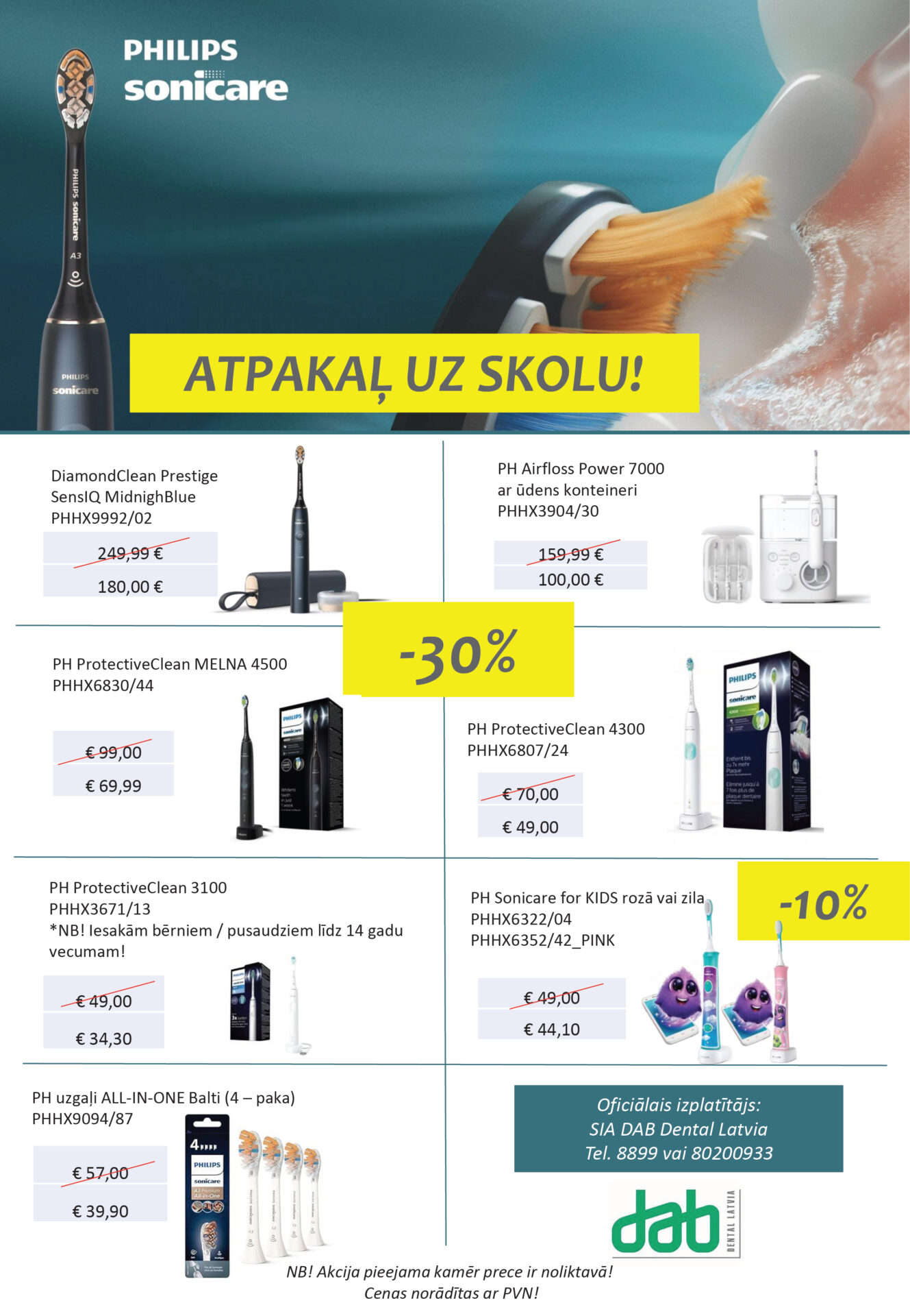 2025 08 Philips Sonicare ATPAKAL UZ SKOLU piedavajums 2025 sept